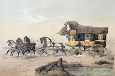 The Stage Coach by Victor Adam